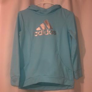 Girls Adidas Blue Hoodie
